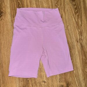 Outdoor Voices Lavender Bike Shorts High-Waisted Stretch